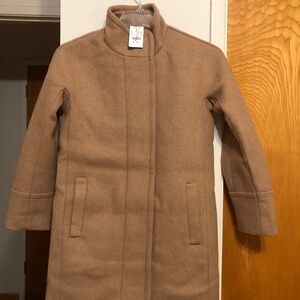 NWT J.Crew Winter Wool Blend Jacket Coat-Size 0P $238
